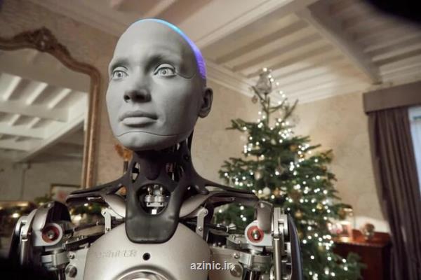 پیام تبریک کریسمس یک ربات در تلویزیون انگلیس